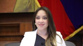 Mishel Mancheno asumió la presidencia de la Asamblea Nacional tras la renuncia de Niels Olsen.