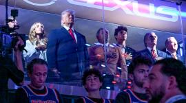 Donald Trump fue abucheado en un partido de la NBA en el Madison Square Garden.
