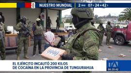 El Ejército Ecuatoriano propinó un golpe al narcotráfico tras interceptar un cargamento 200 kilos de cocaína. Un reportaje de Edith Jácome