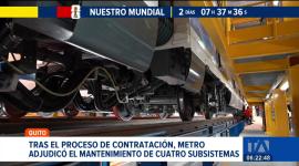 El Metro de Quito concretó la firma legal para asegurar la operatividad de cuatro subsistemas. Autoridades aseguraron que el proceso fue transparente. Un reportaje de Brigette Mancheno