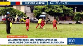 Conocimos el barrio 'El Blanquito' en Quinundé, para descubrir los campos de juego donde Willian Pacho moldeó su talento. Un reportaje de Ricardo Cruzatty