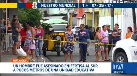 Un presunto delincuente terminó asesinando a otro sujeto que intentó asaltarlo. El hecho se registró a escasos metros de una institución educativa. Un reportaje de Ever Moreira