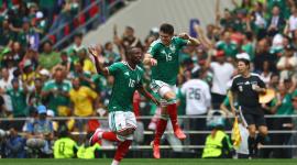 Jugadores de México festejan el gol ante Sudáfrica en el primer partido del Mundial 2026.