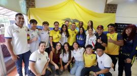 Daniel Noboa y deportistas campeones de Ecuador en Guayas
