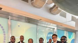 Los jugadores de la República Democrática del Congo aterrizaron en Houston, Texas, para el Mundial.