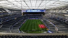 El estadio de Los Ángeles listo para el evento