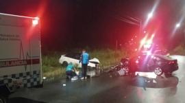 Carro accidentado en la vía Puyo-Baños, la madrugada del 13 de junio