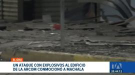 Un atentado contra el edificio de la Arcom causó destrozos en la fachada, ventanales de la entidad comercial y viviendas aledañas. Un reportaje de Paula Kuhn