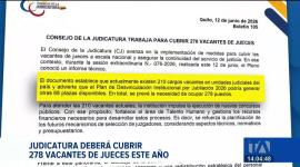 La Judicatura evalúa el presupuesto y los concursos para mitigar el faltante de operadores de justicia provocado por renuncias, destituciones y jubilaciones. Un reportaje de Brigette Mancheno