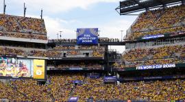 Masiva asistencia de hinchas de Ecuador al estadio de Filadelfia, en Estados Unidos.