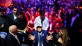 El presidente Donald Trump durante un evento de la UFC en la Casa Blanca la noche del domingo 15 de junio.