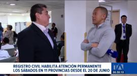 El Registro Civil implementará una jornada extendida permanente el fin de semana para descongestionar la demanda de trámites. Un reportaje de Juan Miguel Rodríguez