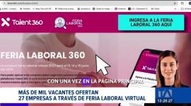 Será del 18 al 20 de junio en la página ferias360.com. Está abierta a escala nacional para jóvenes desde los 18 años de edad en este 2026.