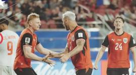 Austria derrota por 3-1 a Jordania en un partido del Grupo J del Mundial