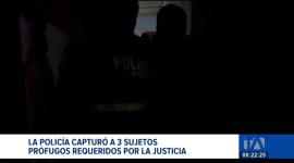 La Policía detuvo a tres personas requeridas por la justicia. Registran boletas vigentes por delitos de carácter sexual y homicidio. Un reportaje de Mishell Villacís