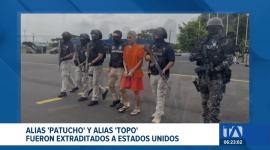 Cabecillas de "Los Choneros" fueron enviados a Estados Unidos bajo estrictas medidas de seguridad. Ambos enfrentarán juicios vinculados al narcotráfico. Un reportaje de Camila Guevara