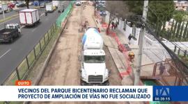 Vecinos se oponen a la intervención vial planificada en el perímetro del Parque Bicentenario, en Quito. Denuncian que la medida no fue socializada. Un reportaje de Stephany Paz