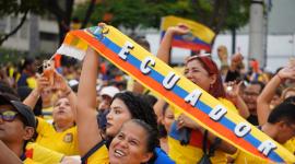 Hinchas de la Tri acudieron a ver el partido ante Curazao en el Malecón 2000