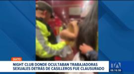 Autoridades intervinieron un reconocido night club de Quito. En la inspección se descubrió que las trabajadoras sexuales estaban ocultas en un doble fondo. Un reportaje de Juan Miguel Rodríguez