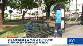 El Parque Centenario sigue cerrado por retrasos en los trabajos de mantenimiento. Ciudadanos reclaman que los trabajos se agiliten y piden más seguridad. Un reportaje de Camila Guevara