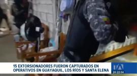 Los operativos se ejecutaron en Guayaquil, Los Ríos y Santa Elena. Los sospechosos exigían entre dos mil y veinte mil dólares a sus víctimas. Un reportaje de Ismenia Solórzano