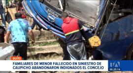 Los concejales de Quito rechazaron la moción para escuchar en comisión general a los afectados del accidente de tránsito registrado en Caupicho. Un reportaje de Stephany Paz