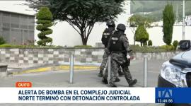 Unidades del GIR realizaron una detonación controlada. Se encontró una caja abandonada con un mensaje dirigido a jueces del país.
