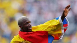 Soccer Football - FIFA World Cup 2026 - Group E - Ecuador v Germany - New York/New Jersey Stadium, East Rutherford, New Jersey, U.S. - June 25, 2026 Ecuador's Moises Caicedo celebrates after the match REUTERS/Mike Segar     TPX IMAGES OF THE DAY
