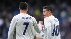 Cristiano y James, rivales por un día