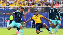Pedro Vite en el partido ante Alemania en la tercera fecha del Mundial 2026.