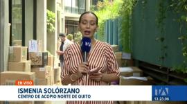 En el norte de Quito se habilitó un centro de acopio para donaciones. En Venezuela, continúan las labores de rescate con equipos de recate de 9 países. Un reportaje de Ismenia Solórzano