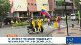 El éxito deportivo de la Selección de Ecuador se traduce en cifras positivas para el comercio local. Los negocios registran un repunte masivo en sus ventas. Un reportaje de Astrid Singre