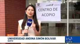 El Gobierno activó centros de acopio de donaciones. Se receptan alimentos perecederos y medicinas que serán enviadas a las familias afectadas por el desastre. Un reportaje de Brigette Mancheno