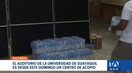 En Guayaquil, desde este fin de semana, se habilitaron centros de acopio que reciben vituallas, alimentos y medicinas. Un reportaje de Jazmín Solís