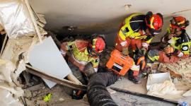 El Cuerpo de Bomberos de Quito continúa en Venezuela cumpliendo con labores de búsqueda de víctimas de los terremotos.