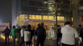 Hinchas mexicanos realizaron una ruidosa serenata frente al hotel de Ecuador