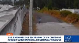 Dos de los ocho niños que evadieron la seguridad de la casa de acogida en Conocoto continúan sin ser localizados.  Un reportaje de Brigette Mancheno