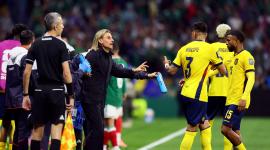 Sebastián Beccacece en el partido ante México por los dieciseisavos del Mundial 2026.
