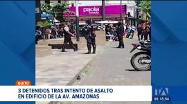 Una rápida respuesta de la policía evitó un asalto en un edificio comercial. Los uniformados capturaron en flagrancia a tres ciudadanos extranjeros. Un reportaje de Nathalie Jiménez