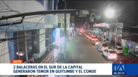Dos cruces de balas generan alarmas en el sur de Quito. Comerciantes y moradores exigen resguardo policial permanente. Un reportaje de Brigette Mancheno