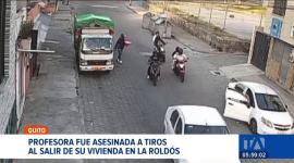 El crimen quedó registrado por cámaras de seguridad. La docente fue interceptada por dos hombres armados cuando salía de su vivienda. Un reportaje de Juan Miguel Rodríguez