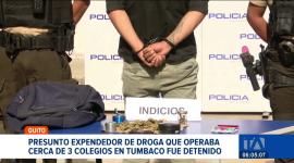 Operativos preventivos de la Policía Nacional permitieron neutralizar en flagrancia a un microexpendedor en Tumbaco. Un reportaje de Brigette Mancheno