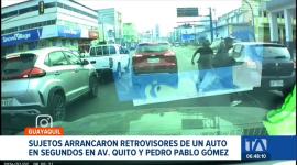 Conductores denuncian el incremento de asaltos bajo la modalidad de robo "sobre la marcha" en los principales avenidas de Guayaquil. Un reportaje de Jazmín Solís
