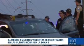 Los crímenes ocurrieron de forma consecutiva en el norte y sur de Guayaquil. Unidades de Criminalística levantaron los indicios en las escenas.