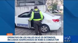 La Policía realizó un operativo donde dos menores de edad fueron aislados por su presunta participación en un asalto a un conductor de aplicación. Un reportaje de Brigette Mancheno