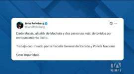 La Fiscalía y la Policía coordinaron la captura de la autoridad local, quien además consta como precandidato a la Prefectura de El Oro.