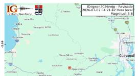 Dos temblores sacudieron Ecuador la madrugada de este martes 7 de julio de 2026.