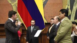Esteban Torres, presidente encargado de la Asamblea, tomó el juramento a los nuevos vocales del Cpccs, este martes 7 de julio de 2026.