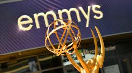 (FILES) An Emmy statue is seen on the red carpet ahead of the 74th Emmy Awards at the Microsoft Theater in Los Angeles, California, on September 12, 2022. Nominations for the 78th Emmy Awards are being announced on July 8, 2026. The 78th Primetime Emmy Awards will be held on September 14, 2026, in Los Angeles. (Photo by Chris DELMAS / AFP)