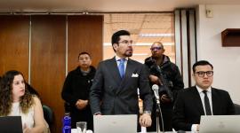 El fiscal general (e), Leonardo Alarcón presentó los alegatos de cierre en el caso Sinohydro.
